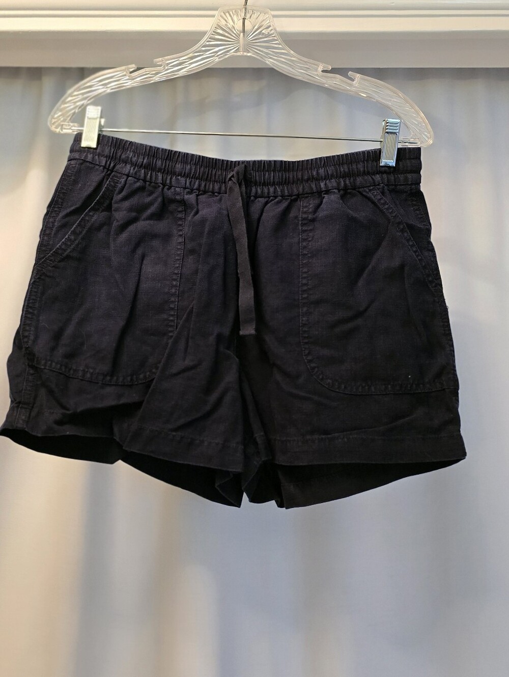 Point Sur Seaside Linen Shorts Navy S - Picture 2 of 4